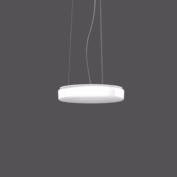 RZB Flat Polymero Kreis, LED, 3000 K, 3500 lm, IP40, bianco