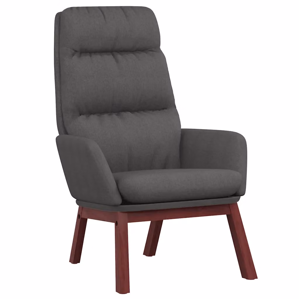 Poltrona Relax Recliner vidaXL in Tessuto Grigio con Braccioli e Struttura in Metallo e Legno – 2
