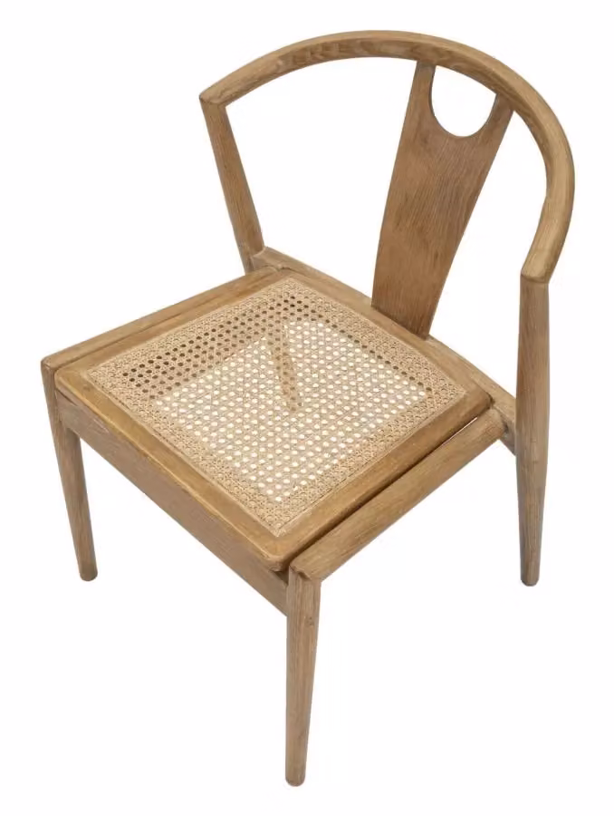 Set di 2 sedie orientali Hobby Shop Solution in legno e rattan color marrone opaco L: 56 cm, P: 53 cm, H: 76 cm – 1