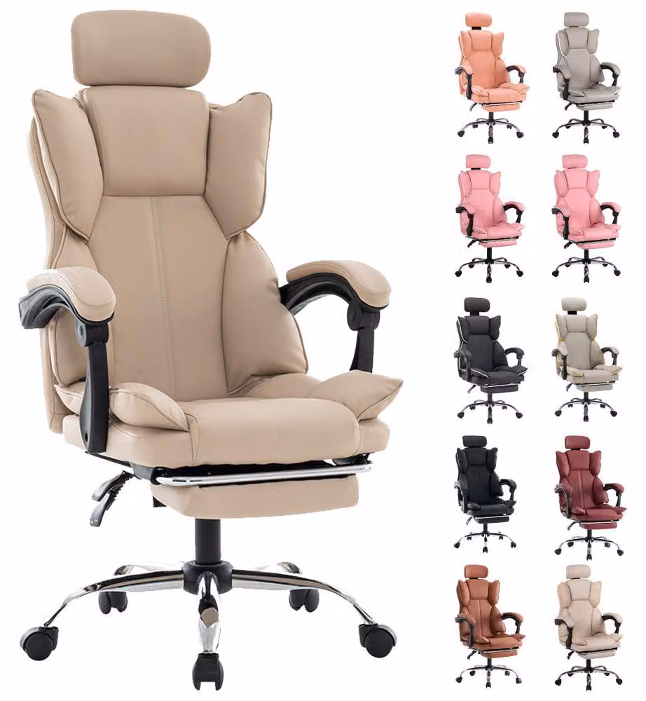 Sedia da gaming ergonomica, con schienale alto e supporto lombare regolabile