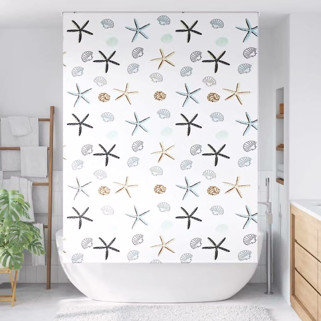 vidaXL Tenda a Rullo Doccia 160x240 cm Larghezza Tessuto 156 cm