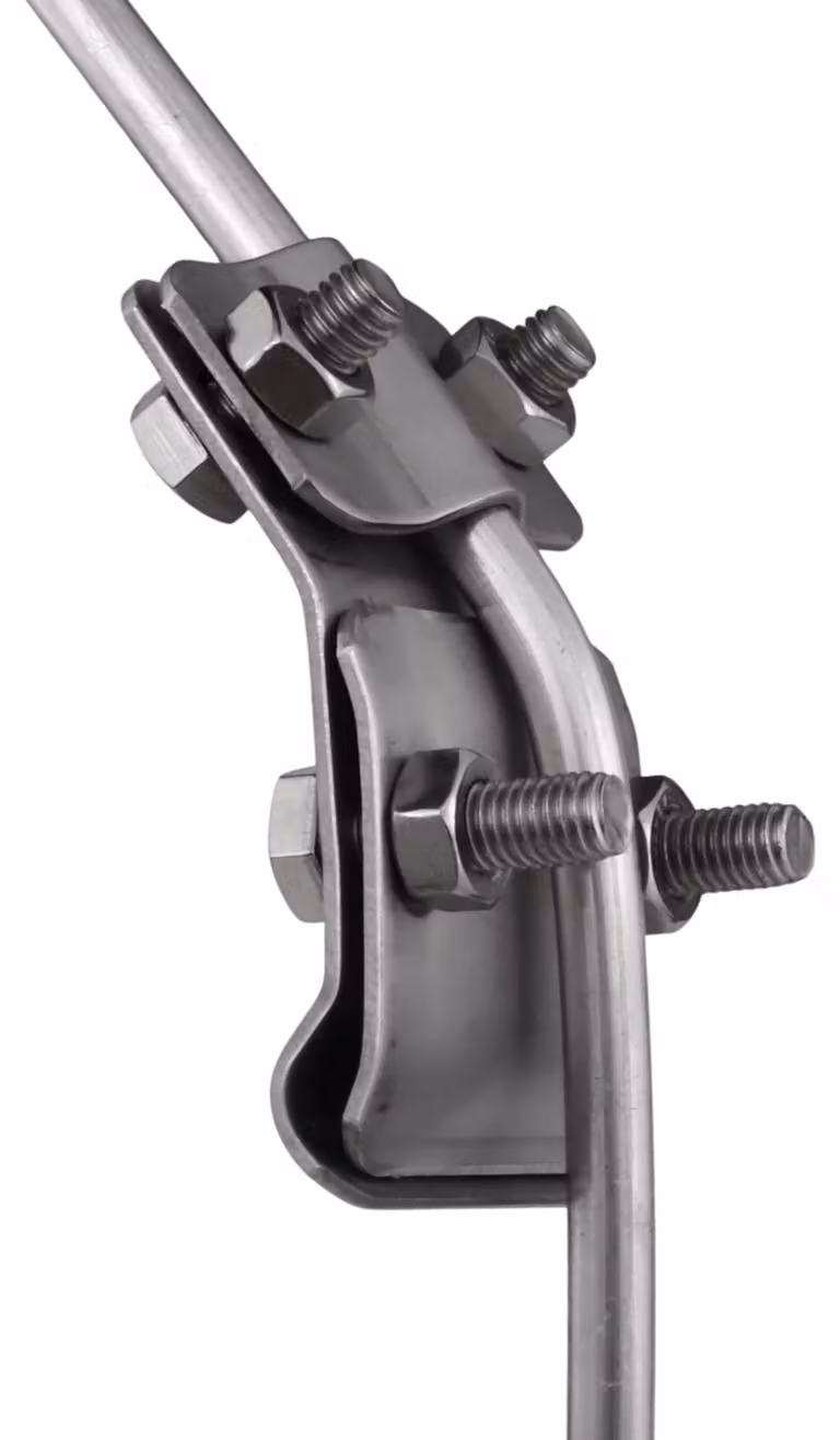 Haus-Held Morsetto grondaia inox, filo 8–10 mm, 4 viti