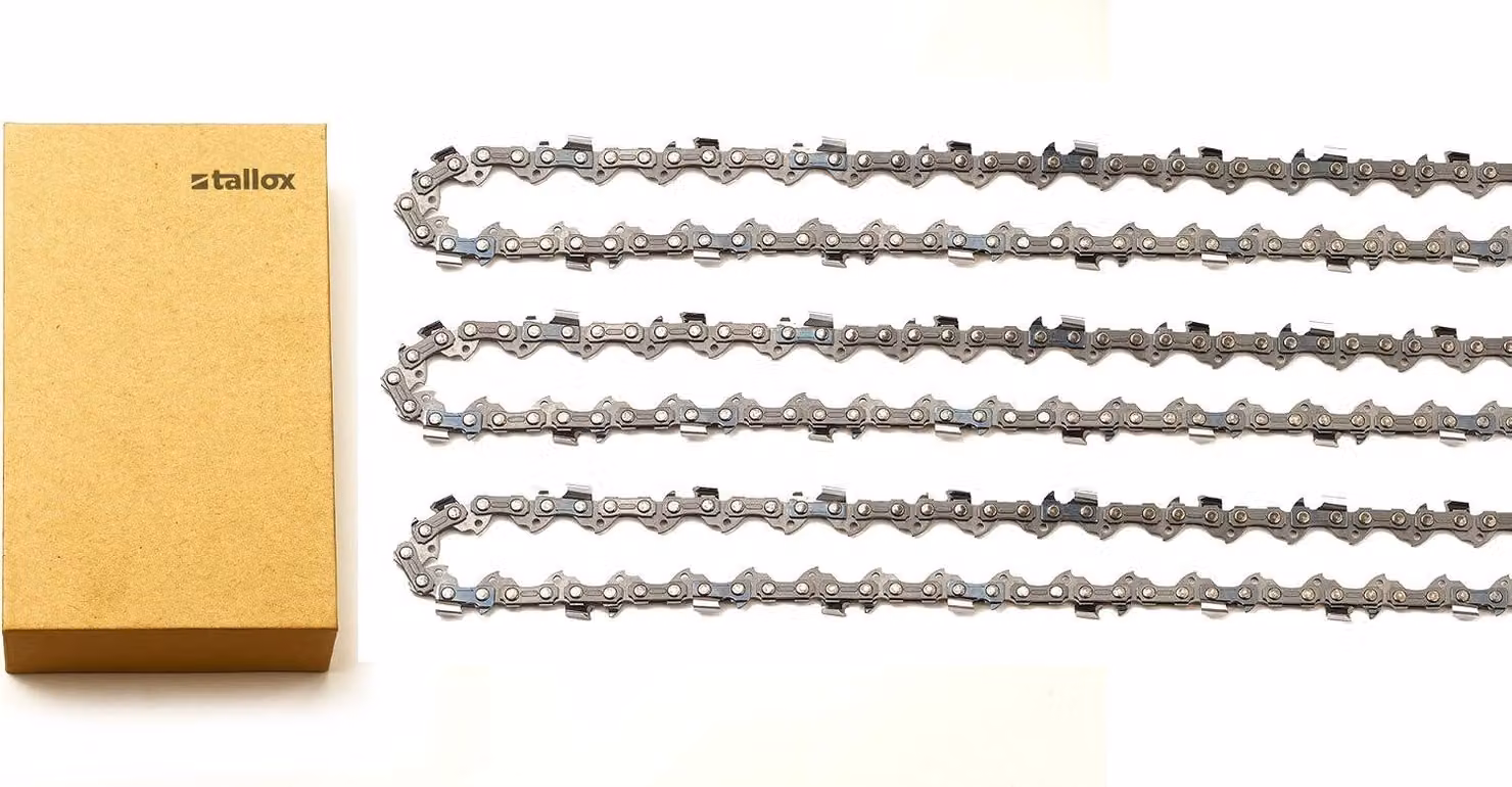Catena per motosega, braccio anti-rinculo 3/8", 1,1 mm, 33 maglie, 25 cm, ricambio per motosega