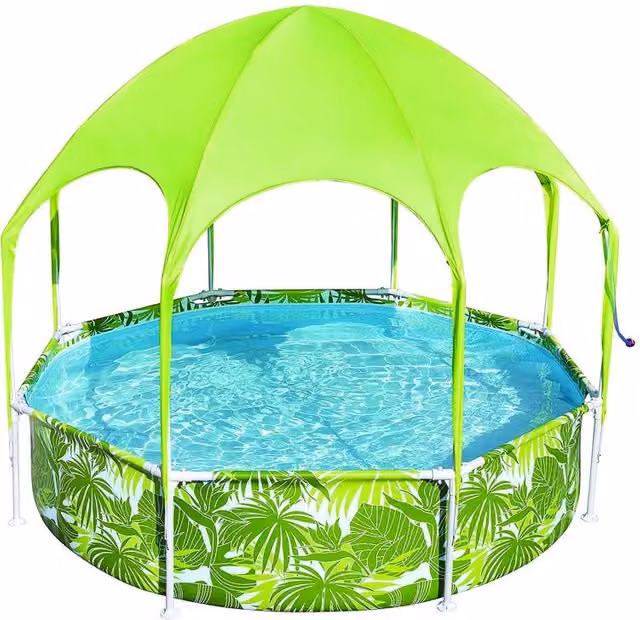 Piscina rotonda Bestway Splashinshade in PVC verde L: 244 cm, H: 51 cm