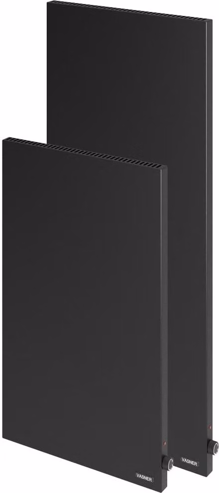 VASNER Konvi VE Nero, riscaldatore elettrico ibrido con termostato da 900 Watt