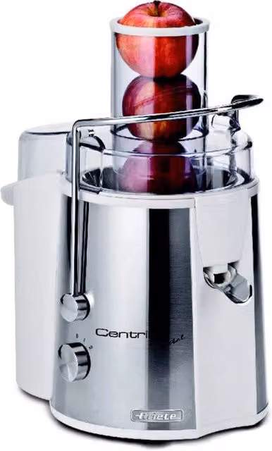 Centrifuga centrifuga Ariete 700W in bianco e argento con dettagli in acciaio inox – 1