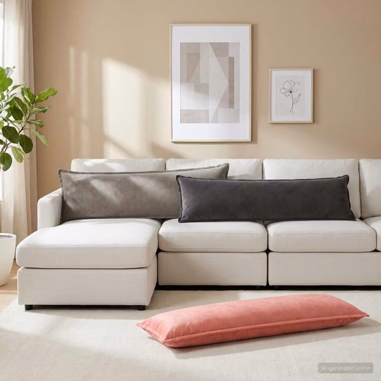 Set di 2 cuscini vidaXL HOUTEN in velluto grigio scuro con coperture lavabili e rimovibili