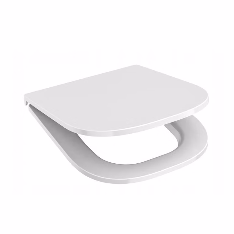 Sedile WC per GROHE EURO KERAMIK con rivestimento Soft Close meccanismo di chiusura morbida bianco alpino modello di ricambio