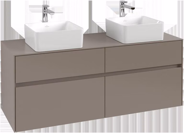 Villeroy & Boch Collaro Meuble sous-lavabo, pour 2 lavabos, 1400x548x500mm, C04800VN, C04800VN