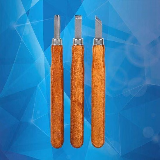 Utensili da intaglio in legno con manico in legno, diverse forme, ideali per principianti
