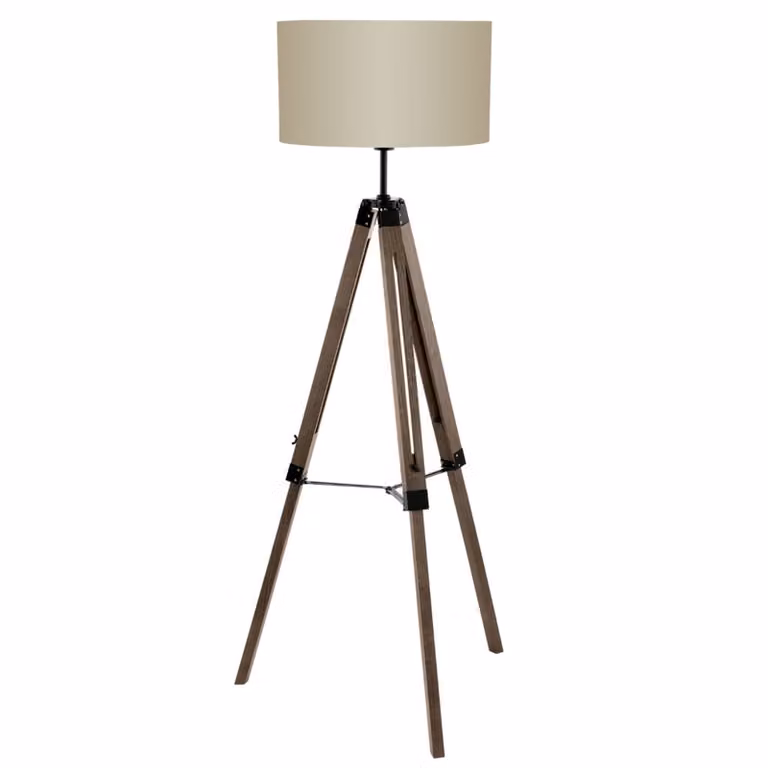 Eglo 94326 Lantada lampada da terra E27 legno acciaio dado
