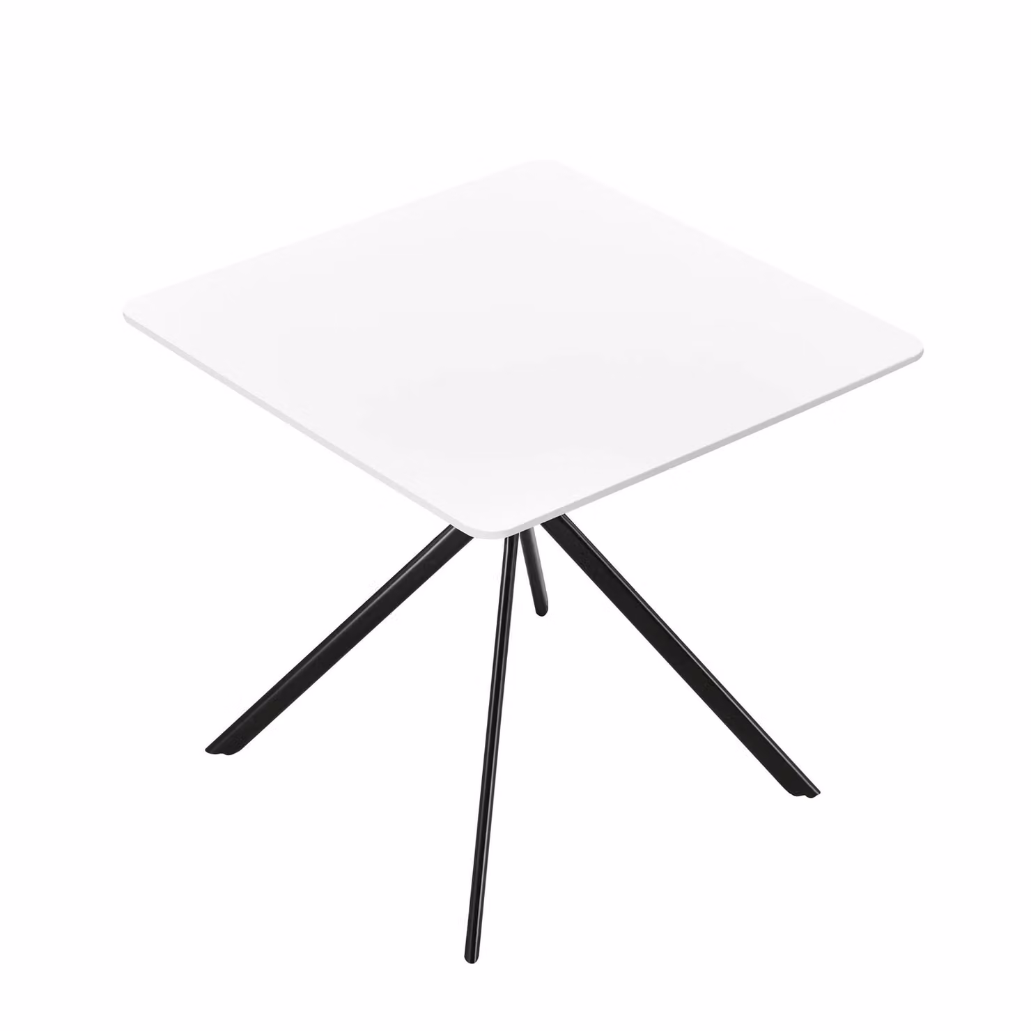 In And OutdoorMatch Elegante tavolo da pranzo Mya - Rettangolare - 78x78cm - Bianco - MDF - Design decorativo