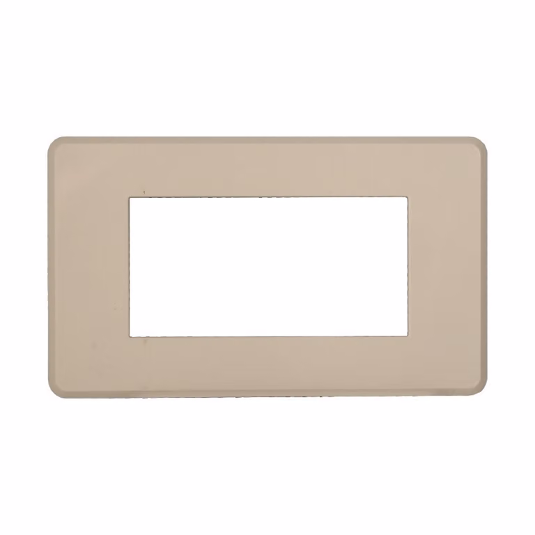 ETTROIT AN87409 Placca Slim Sottile 4P Serie Moon Colore Sabbia Compatibile Con Bticino Axolute Air