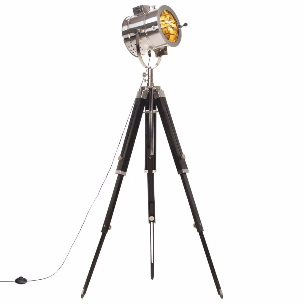 The Living Store Stativlampe Mango Massivholz 165 cm