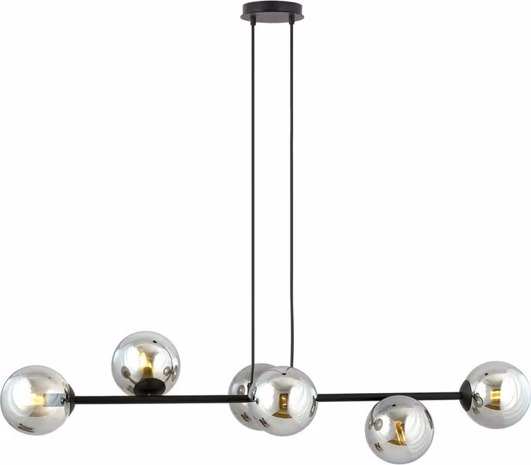 Lampadario Emibig 6xE14 40W ROSSI 6 BL/SR 875/6