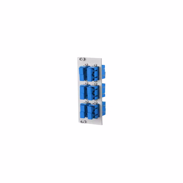 Metz Connect OpDAT REGpro Front 3U, 7T 6xSC-D UPC OS2 (Vetroceramica, blu) 15024AE206-E