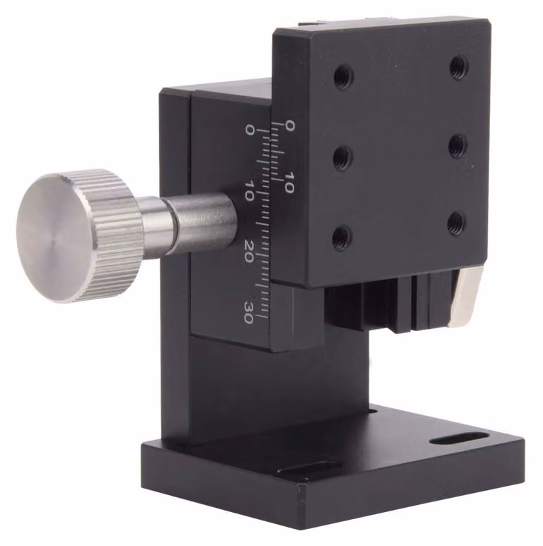 Tavola rotante di precisione, 40x40 mm, asse Z, sistema di trasmissione a ingranaggi, alluminio