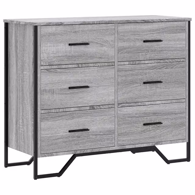 Cassettiera in MDF Grigio Sonoma L: 91 cm, P: 35,5 cm, H: 74,5 cm CFW7273466