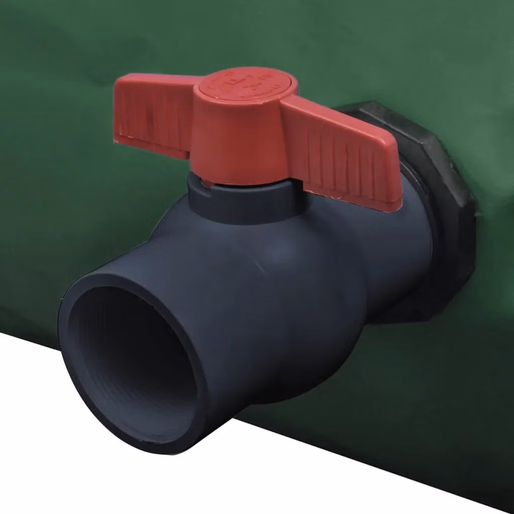 Serbatoio d'Acqua Pieghevole vidaXL in PVC Verde da 3000 l