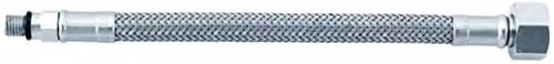 IDRO BRIC Flessibile Inox Curvo 3/8" M x 8 mm Lunghezza 40 cm