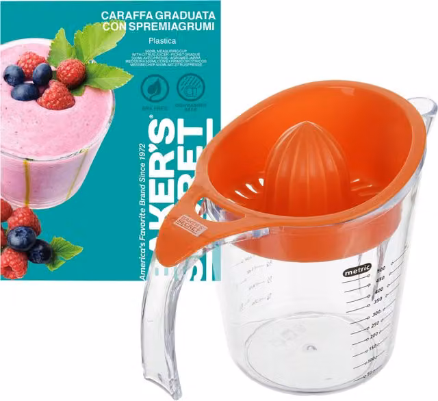Caraffa graduata con spremiagrumi Baker's Secret, trasparente, 500 ml
