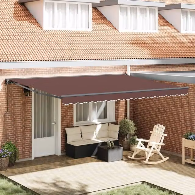 Struttura della tenda Marrone 450 × 300 cm 3330896