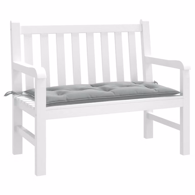 Cuscino per panca da giardino vidaXL Grigio, L 100 cm x P 50 cm x H 7 cm, in tessuto resistente ai raggi UV