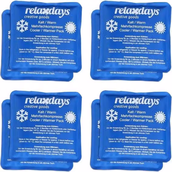 Lampade di raffreddamento quadrate set da 8 blu