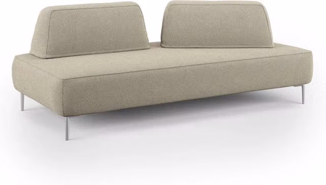 Divani.Store Newton Divano modulare con schienali mobili e poggiatesta regolabile, beige, L: 167 cm
