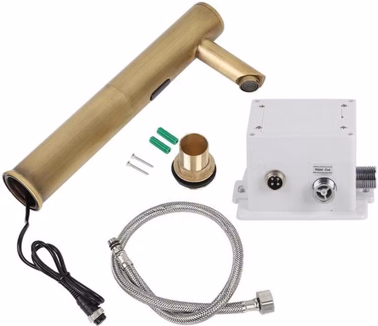 Rubinetteria per bagno - Rubinetto senza contatto - Miscelatore - Lunga durata - Installazione semplice - Rubinetteria per bagno