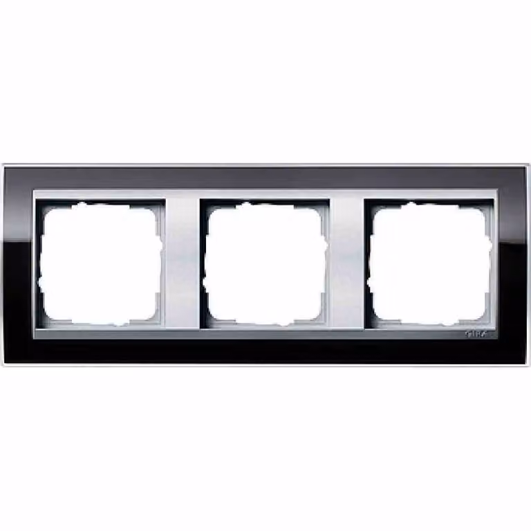 GIRA Telaio a 3 ingressi Event Clear, Standard 55, System 55 Black 0213736 (0213736)