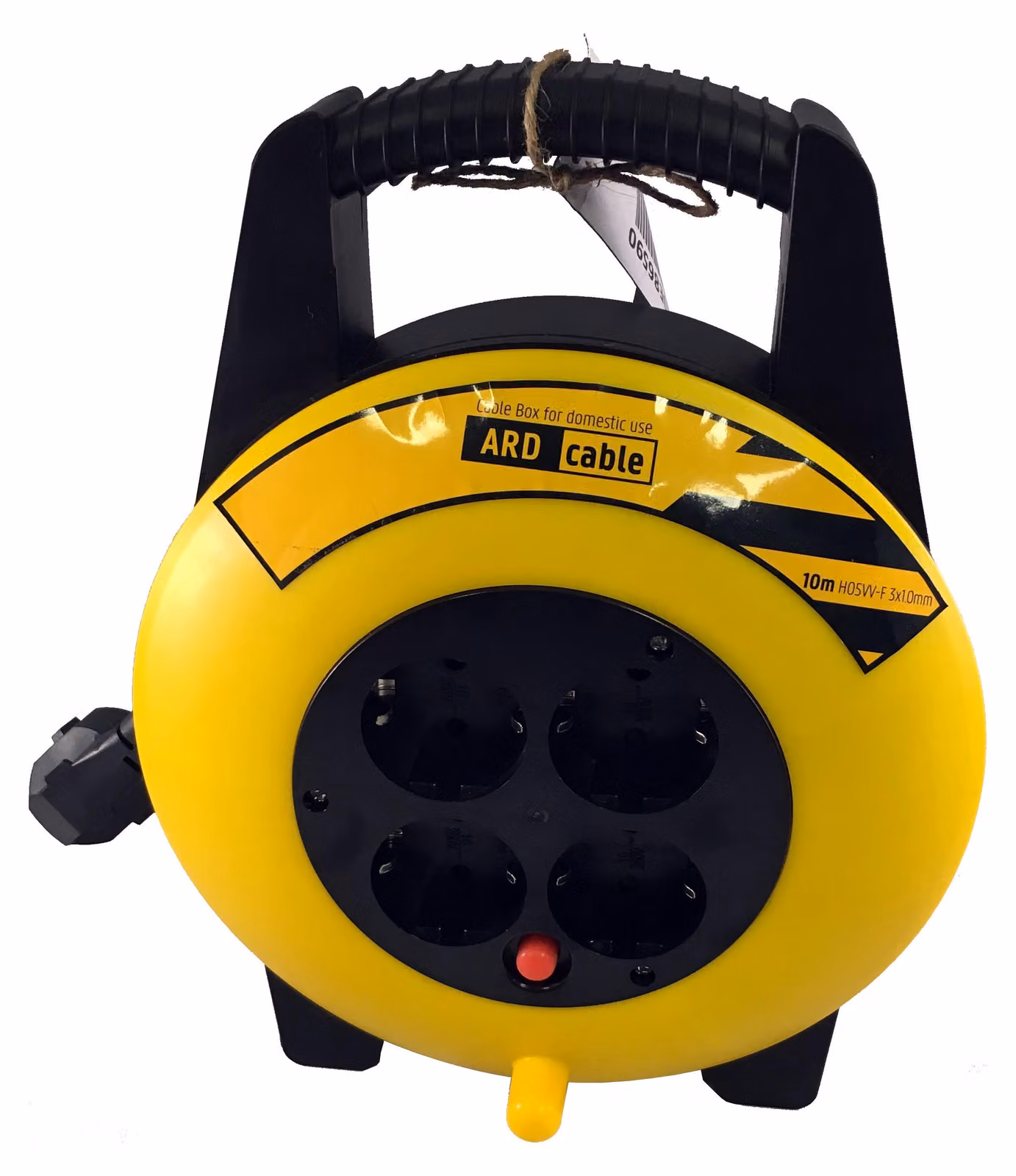 Avvolgicavo Cilgro a 4 vie, giallo, 10 metri, con spina con messa a terra - Elettricità