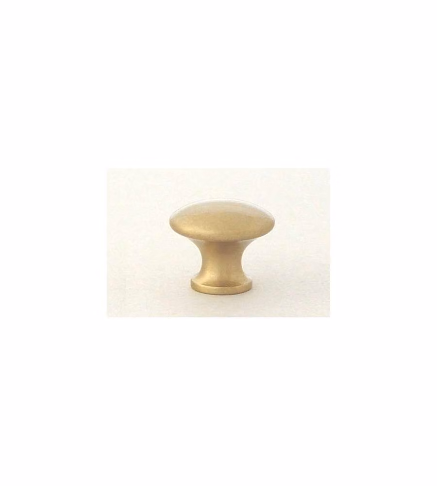 Pomolo piatto in ottone anticato 27 mm.