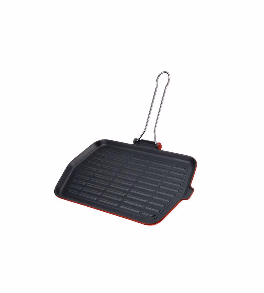 Bistecchiera in ghisa Ilsa Dietella Induction colore nero con manico rimovibile L/P: 36 x 23 cm – 2