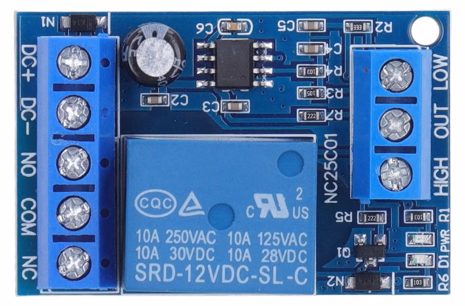 Modulo regolatore del livello dell'acqua, scheda relè automatica per sensore di liquidi, 12 V DC, per pompa