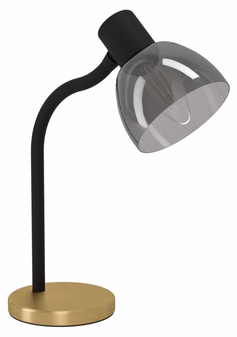 MACERE lampada da tavolo Illuminazione da tavolo - L22 x L12 x H34 cm - nero, ottone spazzolato - IP20