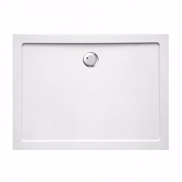 Piatto doccia rettangolare Easyflat MONACO in resina minerale bianco L: 70 cm, P: 100 cm, H: 3.5 cm
