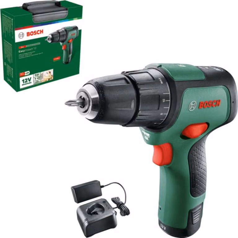 Trapano avvitatore a batteria EasyImpact 12, 1x batteria ricaricabile PBA 12V 2.0Ah