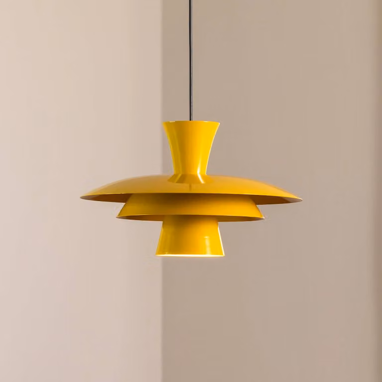 Lampada a sospensione Plato Luminex, dimmerabile, Giallo / Arancione, Soggiorno / Sala da pranzo, Metallo, Moderno, Lampada a sospensione
