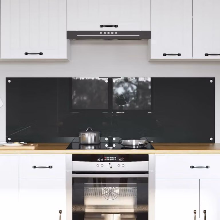 Set di 2 schienali da cucina vidaXL colore grigio, L: 80 cm, P: 50 cm