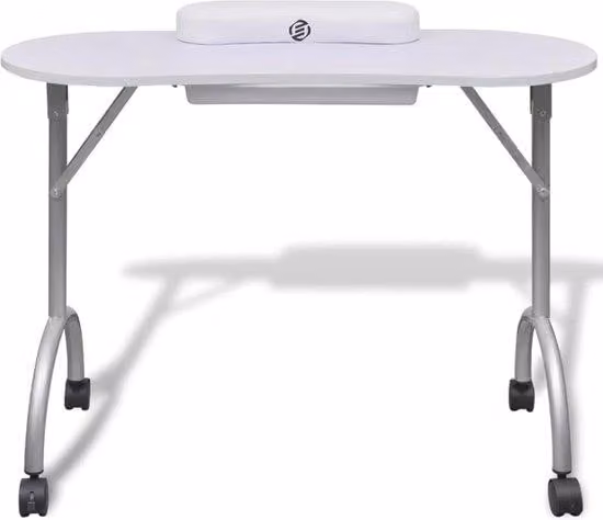 Tavolo da manicure per estetiste delle unghie - Tavolo portatile - Con lampada - Per manicure - Tavolo per estetiste delle unghie