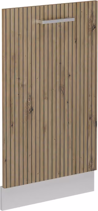Pannello frontale della lavastoviglie Vicco R-Line Rovere artigianale 45 cm senza piano di lavoro, Model 54619