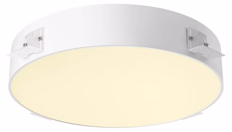 SLV MEDO 60, plafoniera da incasso, senza cornice, 3000/4000K, 80°, IP20, rotonda, bianco 1008634