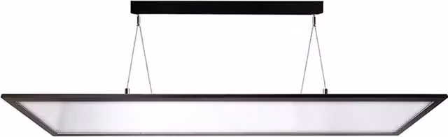 Lampada sospensione DIMMERABILE LED 50W CCT 3000K 4000K lampadario pendente luce ufficio palestra sala conferenze 6000lm 230V NERO