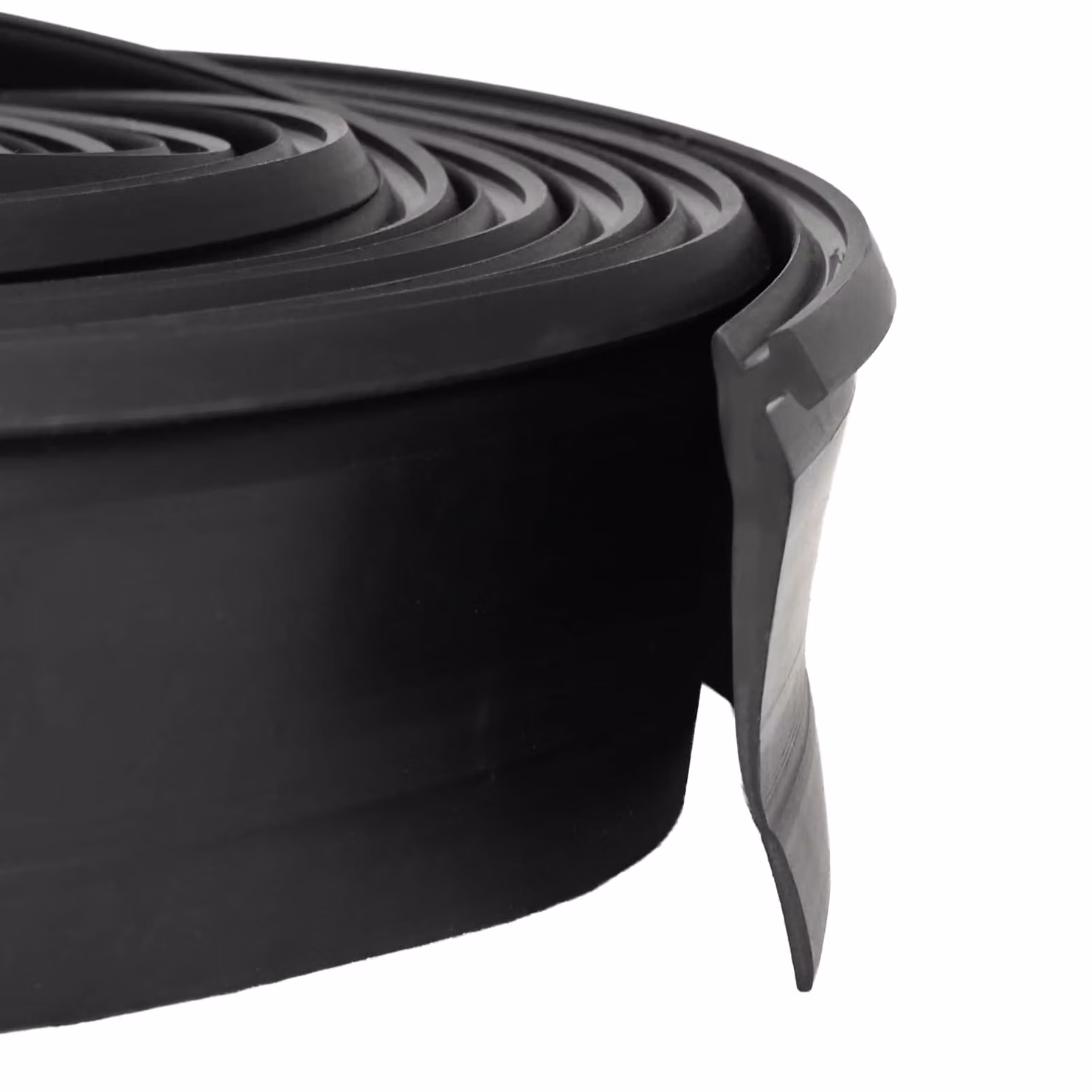 Sigillo per porta garage vidaXL in PVC nero, Lunghezza: 3 m, Dimensioni: 52 x 2 mm