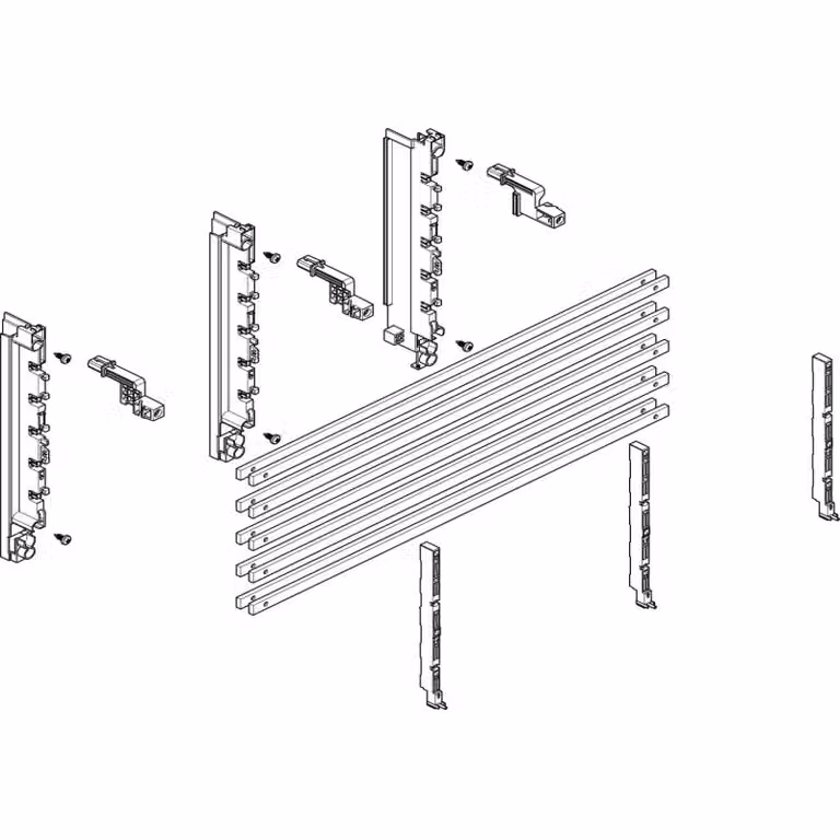 Modulo barra collettrice ABN profonda 2FB/2RE 40 mm con CU (2x) 12x5 mm, a 5 poli, EBM 70 mm MTSC22535