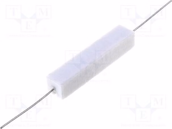 10 resistenze: resistenze a filo, montaggio su circuito stampato, 10W, 5% di tolleranza, modello PRW0AWJP152B00. Resistenze da 10W, tipo cementizio, valore di 1,5 kΩ