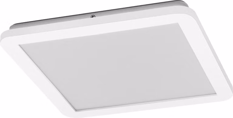 OSRAM ORBIS Disc lampada da parete/soffitto con LED, bianco, 22W, 1800lm, 3000/4000K, regolabile tramite interruttore a parete con Click CCT, 30x30cm, protezione IP44 per bagni, viti e tasselli di montaggio inclusi