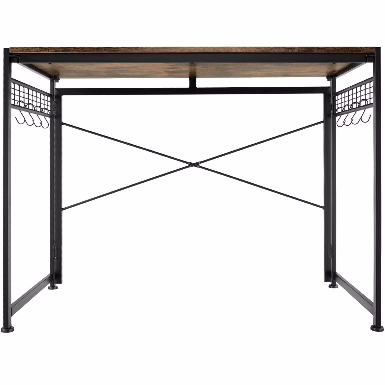 Scrivania pieghevole TecTake in stile industriale marrone L: 102 cm, P: 51 cm, H: 77 cm – 3