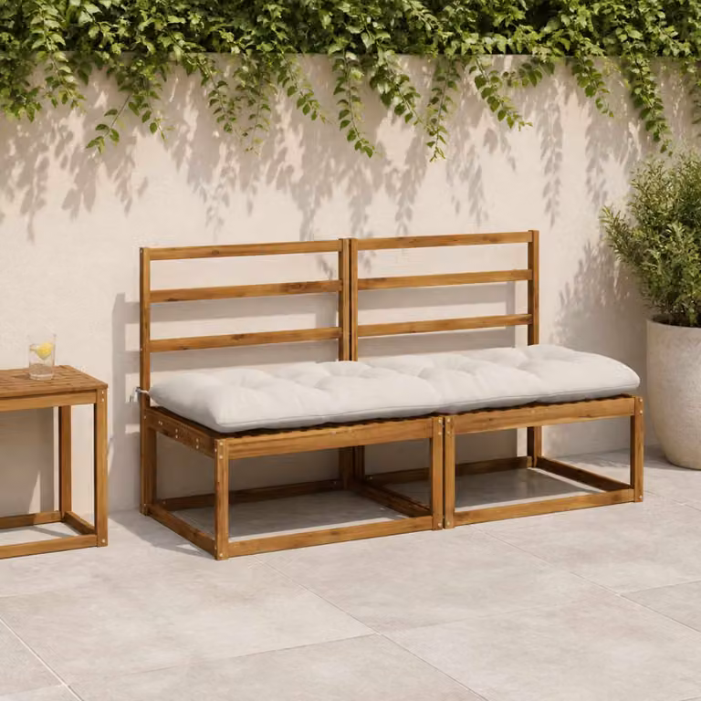 vidaXL Cuscino per panchina VIANEN 100% Poliestere Bianco